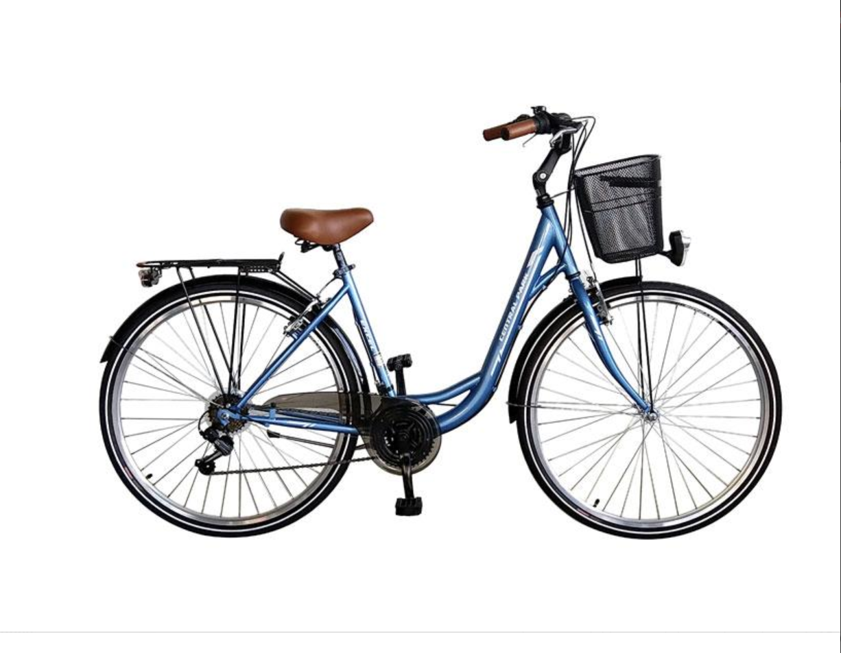CENTRAL PARK 28 DAMESFIETS 18V blauw CENTRAL PARK 28 DAMESFIETS 18V blauw